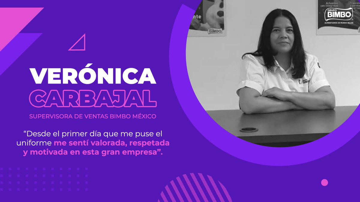 Grupo_Bimbo's tweet photo. #TodasIn | Verónica Carbajal es una de nuestras colaboradoras, quien ha destacado dentro del área comercial gracias a su pasión y compromiso como supervisora. #MujeresGrupoBimbo https://t.co/0bwcMs0UyF