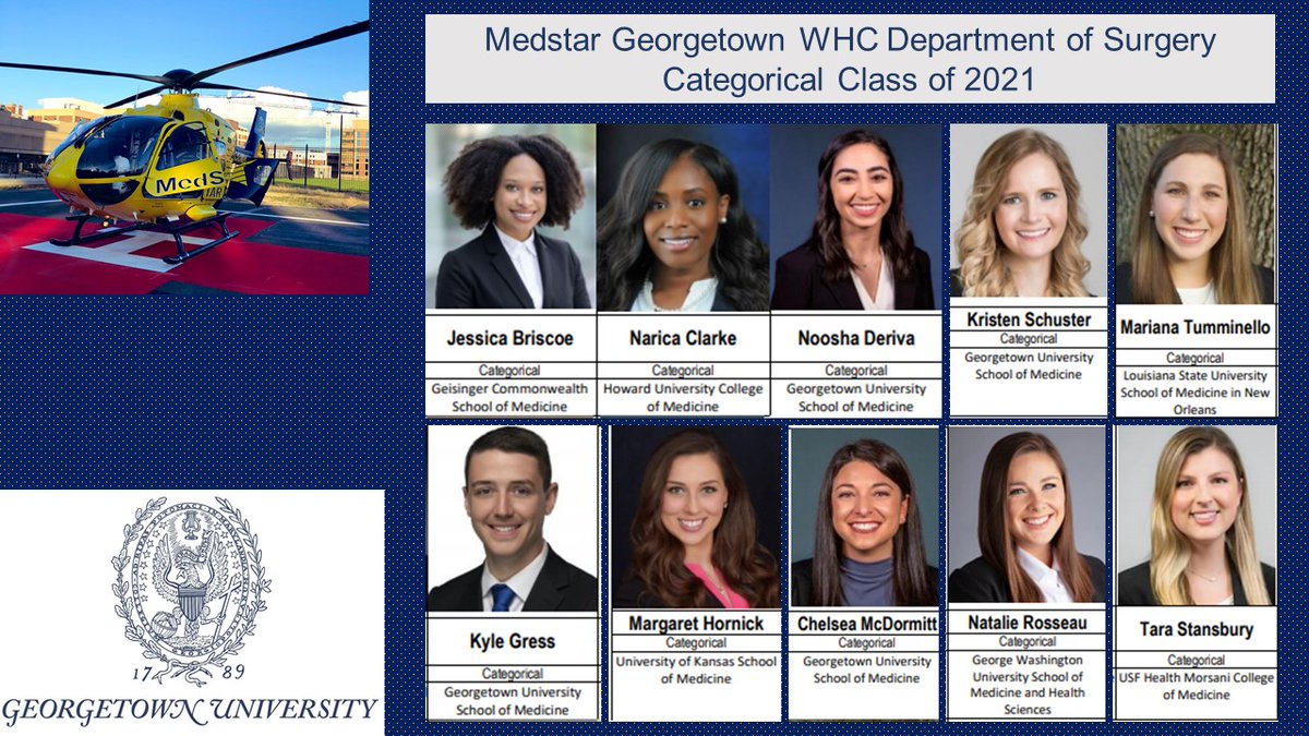 Georgetown-WHC General Surgery Residency (@guh_whcsurgres) on Twitter photo 🌟Thrilled and proud to welcome ten amazing residents into our surgery family in 2021! Welcome everyone and congratulations to you and your families🌟<a href="/p_g_j_/">Patrick Jackson, MD</a> <a href="/drdavidsong/">DAVID H SONG MD, MBA 송하빈</a> <a href="/TaraStansbury/">Tara Stansbury, MD</a> <a href="/JessicaBlairB/">Jessica B. Briscoe, MD</a> <a href="/SocietyofBAS/">Society of Black Academic Surgeons</a> <a href="/NaricaClarke/">Narica Clarke, M.D.</a> <a href="/n_deravi/">Noosha Deravi, MD</a> <a href="/wbalrefaie/">Waddah Al-Refaie</a> 🌟Thrilled and proud to welcome ten amazing residents into our surgery family in 2021! Welcome everyone and congratulations to you and your families🌟<a href="/p_g_j_/">Patrick Jackson, MD</a> <a href="/drdavidsong/">DAVID H SONG MD, MBA 송하빈</a> <a href="/TaraStansbury/">Tara Stansbury, MD</a> <a href="/JessicaBlairB/">Jessica B. Briscoe, MD</a> <a href="/SocietyofBAS/">Society of Black Academic Surgeons</a> <a href="/NaricaClarke/">Narica Clarke, M.D.</a> <a href="/n_deravi/">Noosha Deravi, MD</a> <a href="/wbalrefaie/">Waddah Al-Refaie</a>