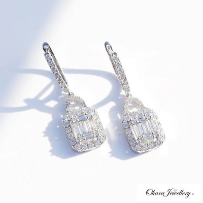 OharaJewellery's tweet image. buff.ly/2T375lf 18K White Gold Square Drop Bling Silver Cubic Zirconia Lever Earrings £11.99! 😀 #fashion #photography #instajewelry #art #love #style #design #bride #beauty
