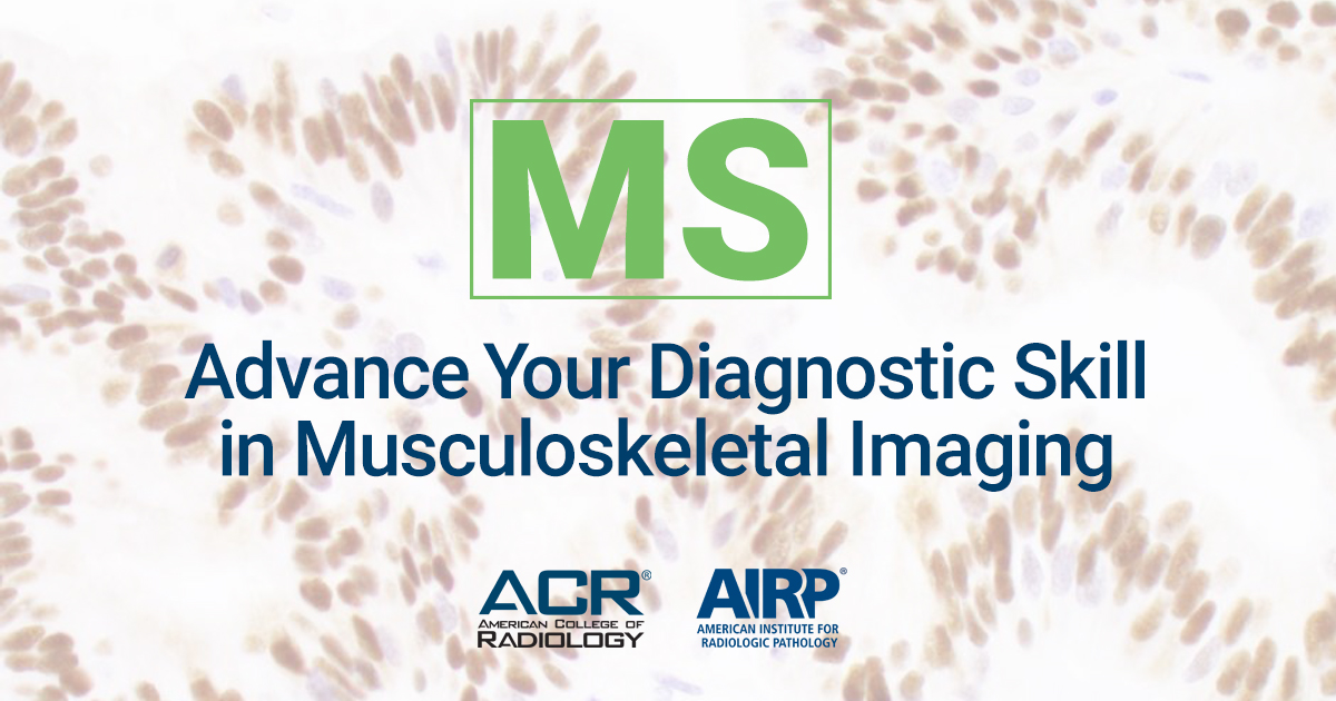 Interested in refining your #MSK imaging skills? Then attend the <a href="/AIRP_Radiology/">AIRP</a> Musculoskeletal Categorical Course, starting Monday, March 22. Limited spots available. ⚠️ 👉 bit.ly/3cGoJEK