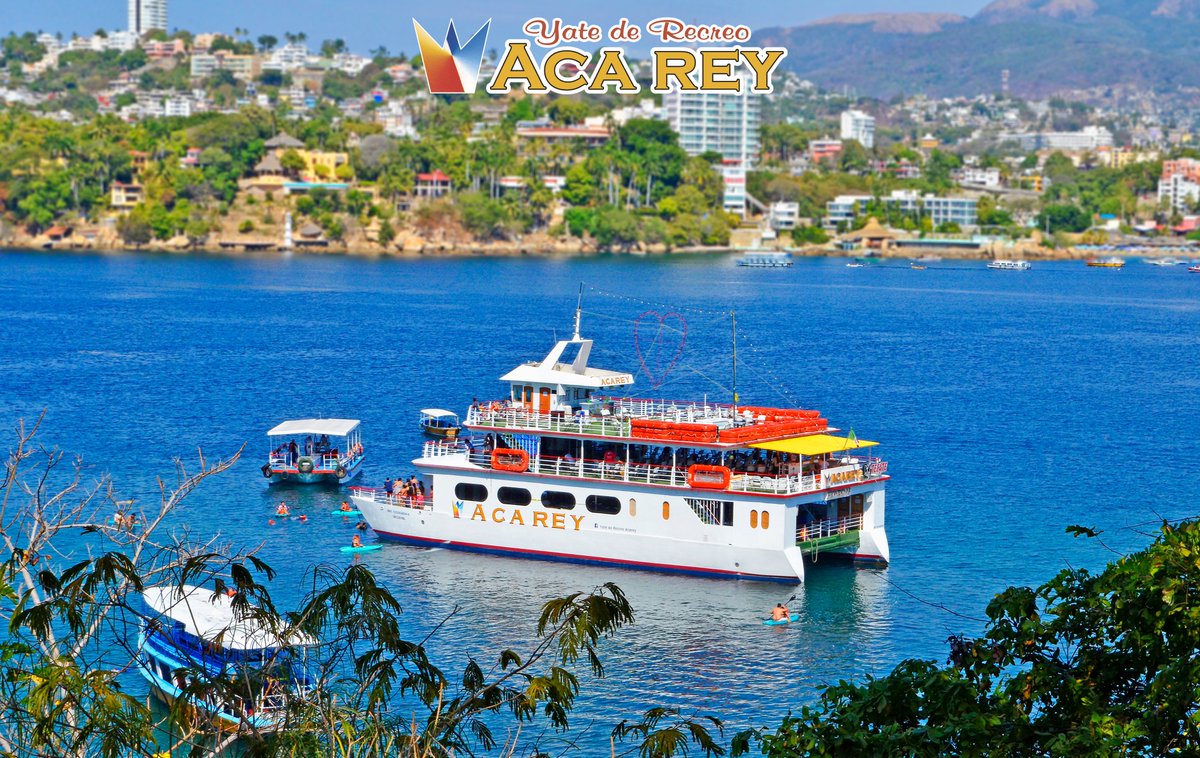 YateACAREY's tweet photo. El fin de semana llegó 😍 🚢🏖
Disfruta de nuestros recorridos regulares a las 4:30 PM y 8:30 PM por la increíble bahía de #Acapulco  y sus alrededores. https://t.co/5Kve0H92zv