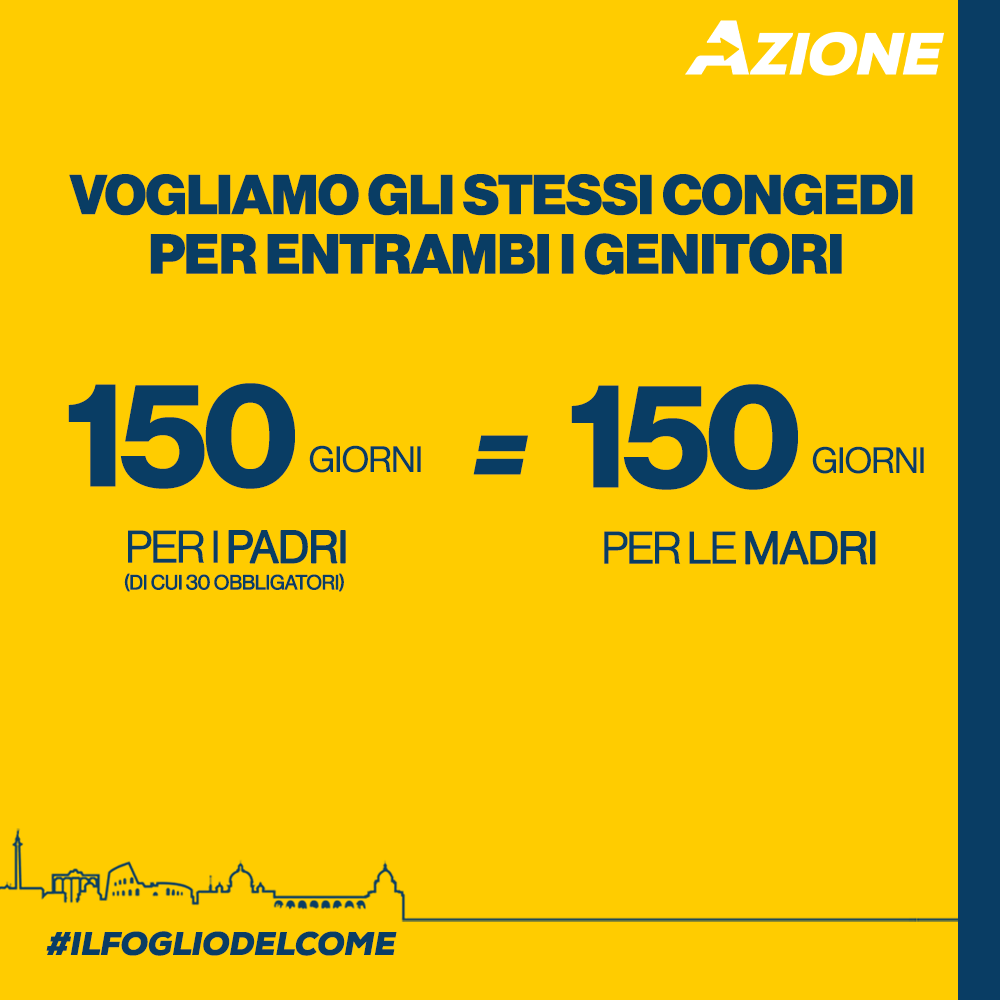 Azione_it's tweet photo. Il più bel regalo per un padre è garantirgli più tempo per fare il padre, lo stesso delle madri per legge. #FestadelPapà

Tutte le proposte, con #IlFogliodelCome: https://t.co/6GXHNZVfQZ https://t.co/Ynw9weSA9J