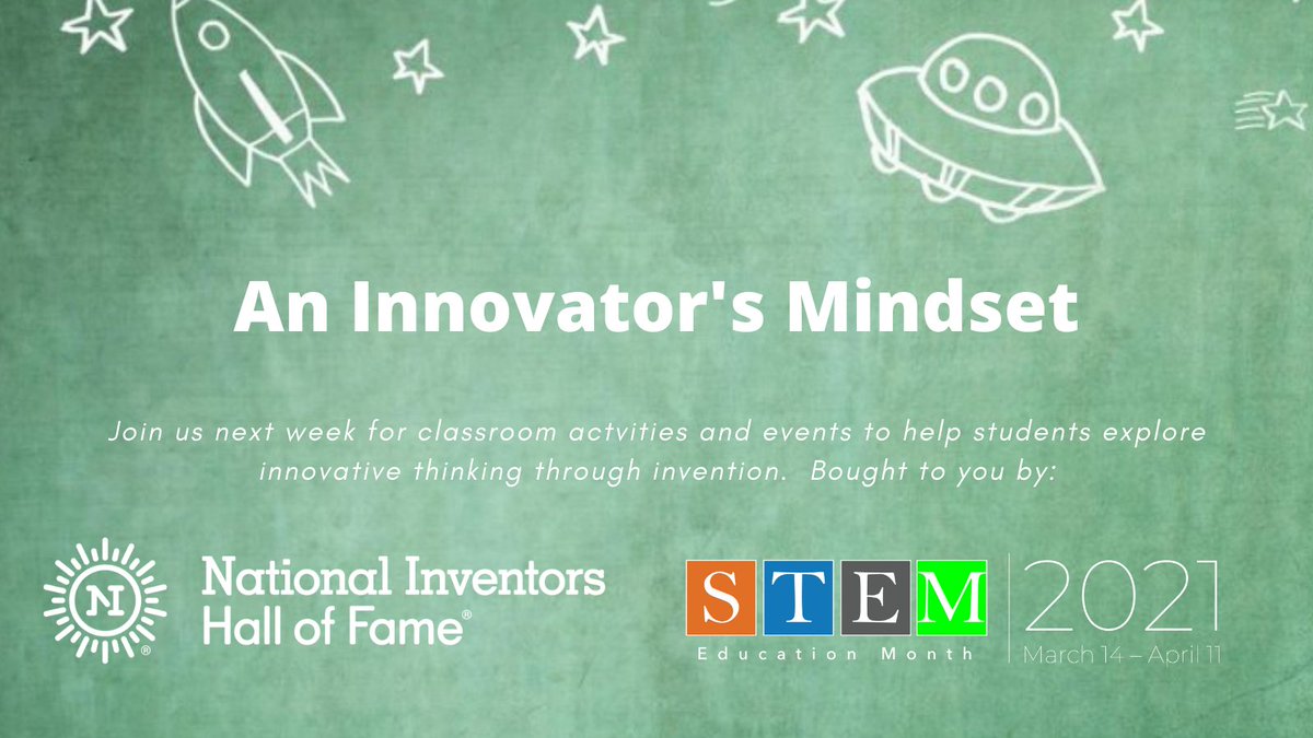 S2TEMCentersSC's tweet image. #SCSTEMmonth continues with our exploration of an Innovator's Mindset thanks to @InventorsHOF #STEMactvities #STEMlessons #STEMresources 
buff.ly/3tzVwSO