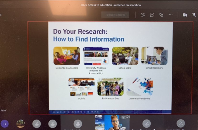 StPaulCSS1's tweet photo. Thank you @UTM Recruitment/Liaison Officer D. Peart for your informative presentation today. Our @StPaulCSS1 students are grateful for the resources, insights, and reassurance you provided with navigating post secondary studies. #DPCDSBschools #BlackFutures #BAEE @UofT https://t.co/9WB2RrkOHZ