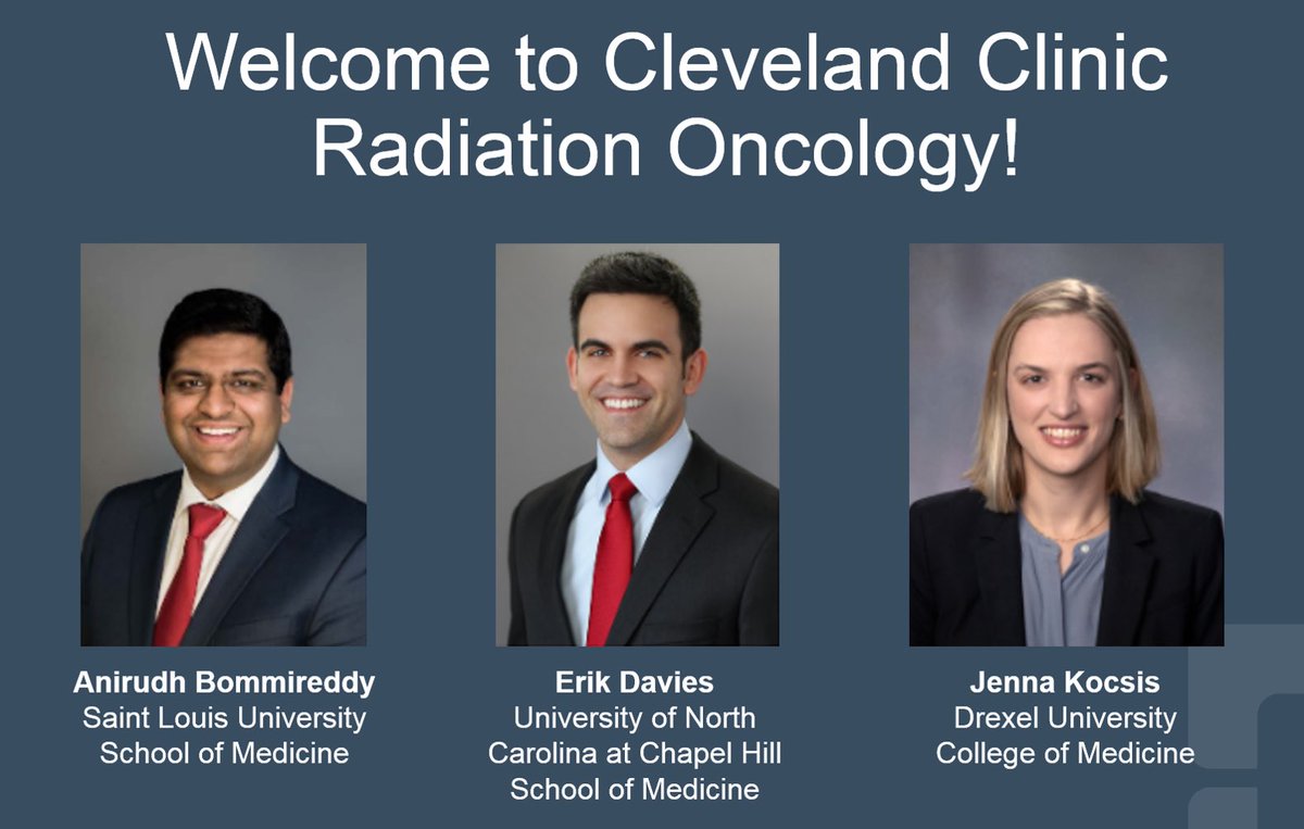 Many congratulations to all on #MatchDay - we are so excited to welcome our incoming #radonc residents to Cleveland Clinic!