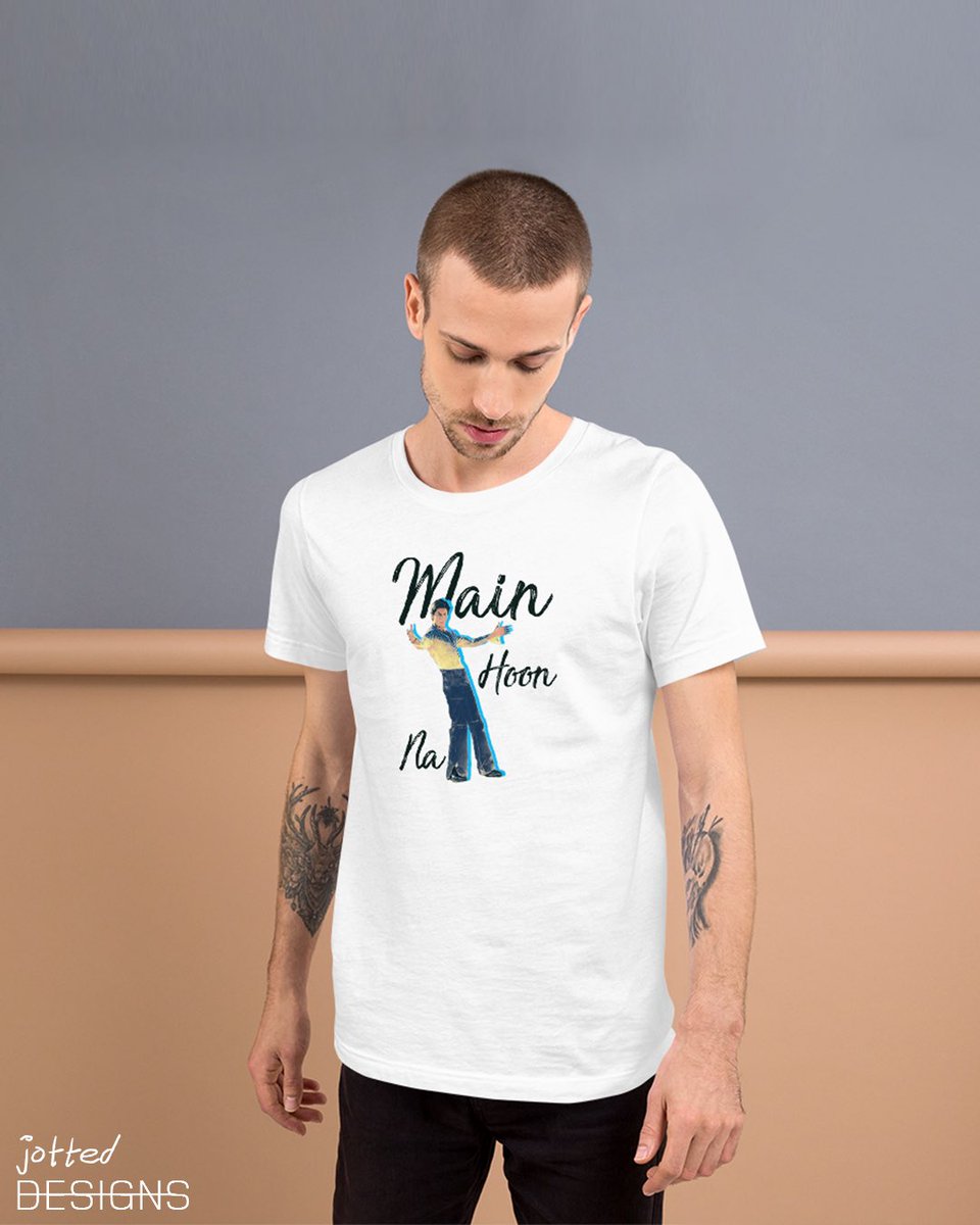 JottedDesigns's tweet photo. Main Hoon Na | t-shirt available on Etsy - https://t.co/MT4s5Ds6qv #bollywood #srk #desi #filmy #indian #shahrukhkhan #etsy https://t.co/px13UwGLl4