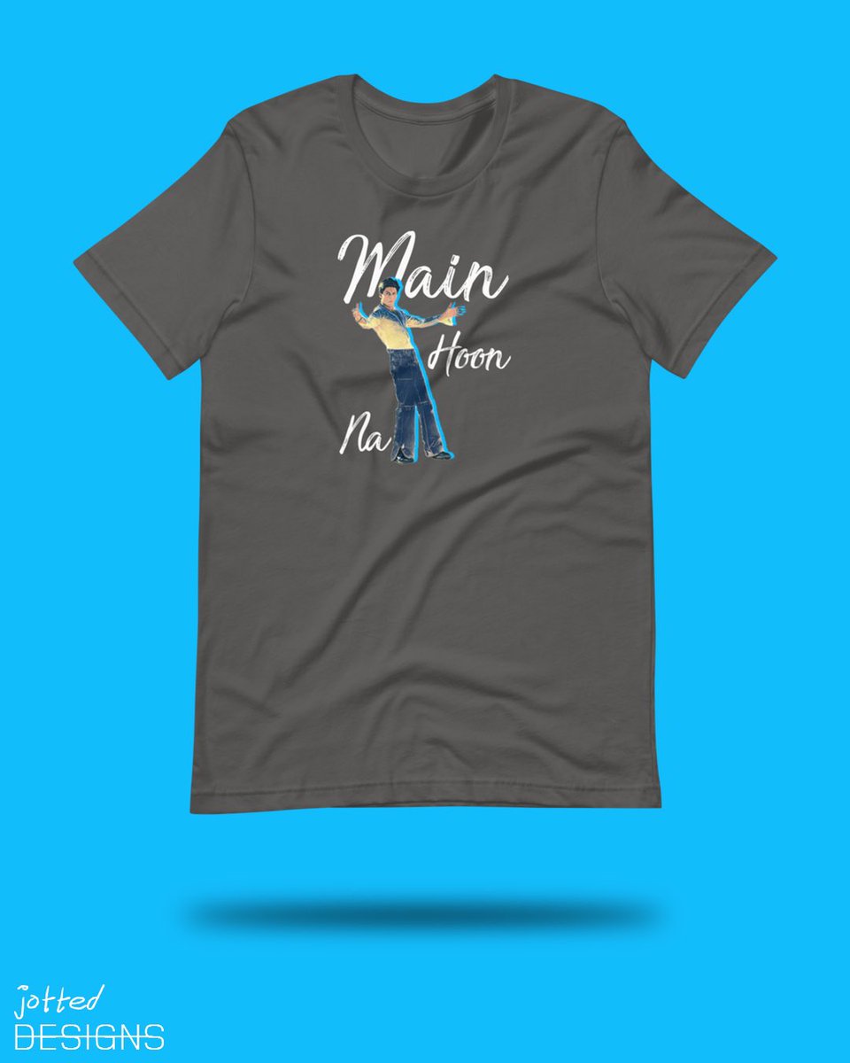 JottedDesigns's tweet photo. Main Hoon Na | t-shirt available on Etsy - https://t.co/MT4s5Ds6qv #bollywood #srk #desi #filmy #indian #shahrukhkhan #etsy https://t.co/px13UwGLl4
