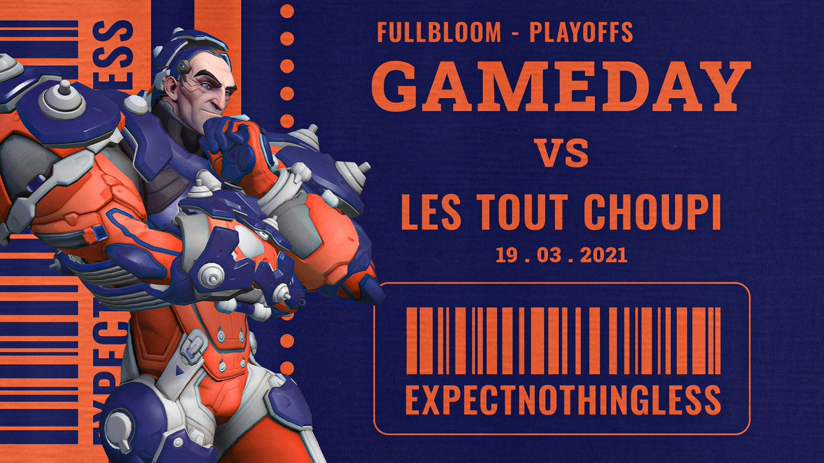 Ce soir, match décisif du <a href="/FullBloom_OW/">Full Bloom</a> où notre équipe affronte <a href="/LesToutChoupi/">Les Tout Choupi</a> en quart de finale !

Une victoire nous permettrait un passage en demi-finale, tandis qu'une défaite nous éliminerait du tournoi !

Début du match à 21h 🔥