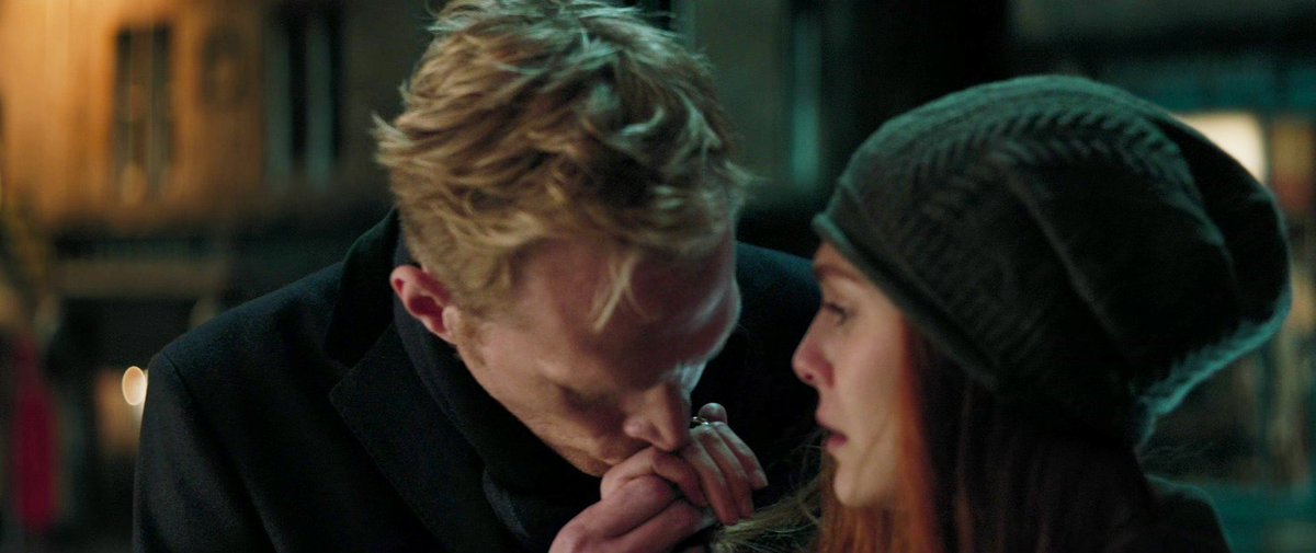 wandaview's tweet photo. the way vision always kissed wanda’s hands to let her know he wasn’t scared of her https://t.co/IHWl4BXYKC