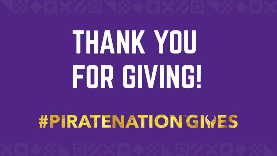 #Pirates + friends -- Thank you for giving so generously to the <a href="/ecublackalumni/">ECU Black Alumni</a> during #PirateNationGives! 
💜💛