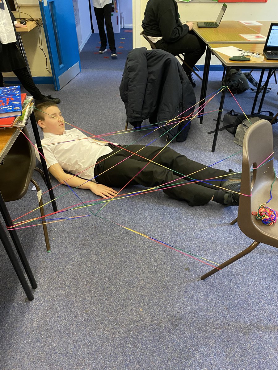 CathaysHigh_SRB's tweet image. Today, pupils took part in the @comicrelief Red Nose Day's Save the laughter challenge! Here are our pupils escaping the lasers!