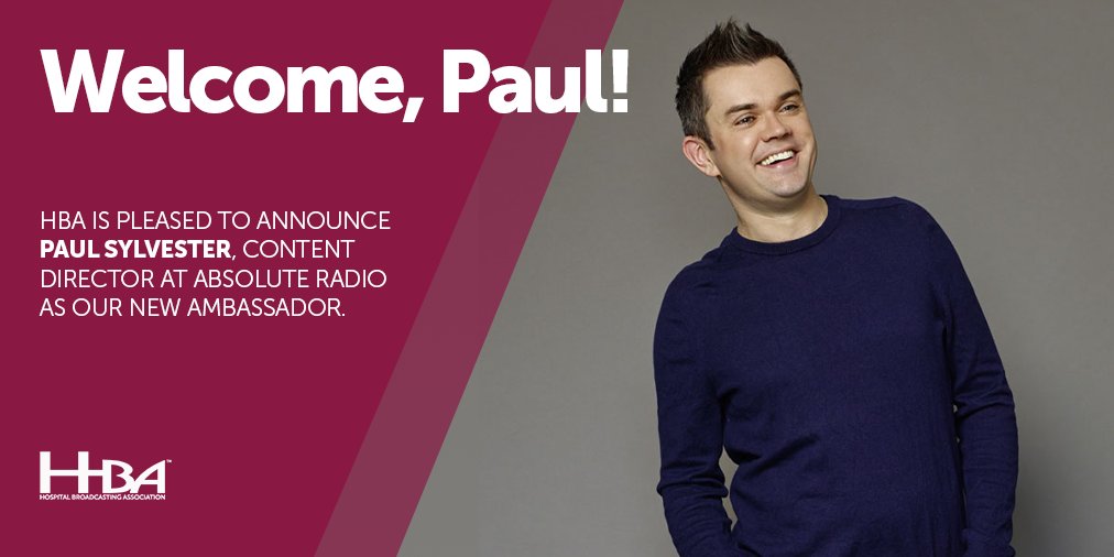 Hospital Broadcasting Association (@thehbauk) on Twitter photo 👋We're thrilled to welcome <a href="/paulsylvester75/">Paul Sylvester</a> as ambassador of the Hospital Broadcasting Association.
Read more here hbauk.com/news/paul-sylv…
#hbauk2021 👋We're thrilled to welcome <a href="/paulsylvester75/">Paul Sylvester</a> as ambassador of the Hospital Broadcasting Association.
Read more here hbauk.com/news/paul-sylv…
#hbauk2021
