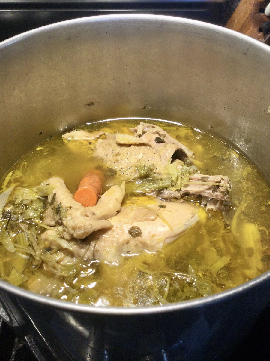 #nofoodwaste
Make a great stock with local free range stewing chicken and veggie drawer leftovers! 2 Tb of vinegar helps release minerals.
#carboncrew