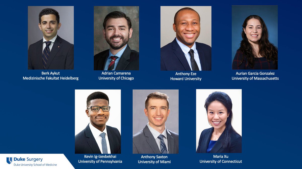 Duke General Surgery Residency (@dukesurgres) on Twitter photo 🚨🚨 LEVEL 1 POST 🚨🚨
Announcing the 7 newest members of the #SabistonSquad. Beyond THRILLED to welcome you all to the #DreamTeam. #CityofSurgery <a href="/DukeSurgery/">Duke Surgery</a> <a href="/JMigaly/">John Migaly</a> #GenSurgMatch2021 🚨🚨 LEVEL 1 POST 🚨🚨
Announcing the 7 newest members of the #SabistonSquad. Beyond THRILLED to welcome you all to the #DreamTeam. #CityofSurgery <a href="/DukeSurgery/">Duke Surgery</a> <a href="/JMigaly/">John Migaly</a> #GenSurgMatch2021