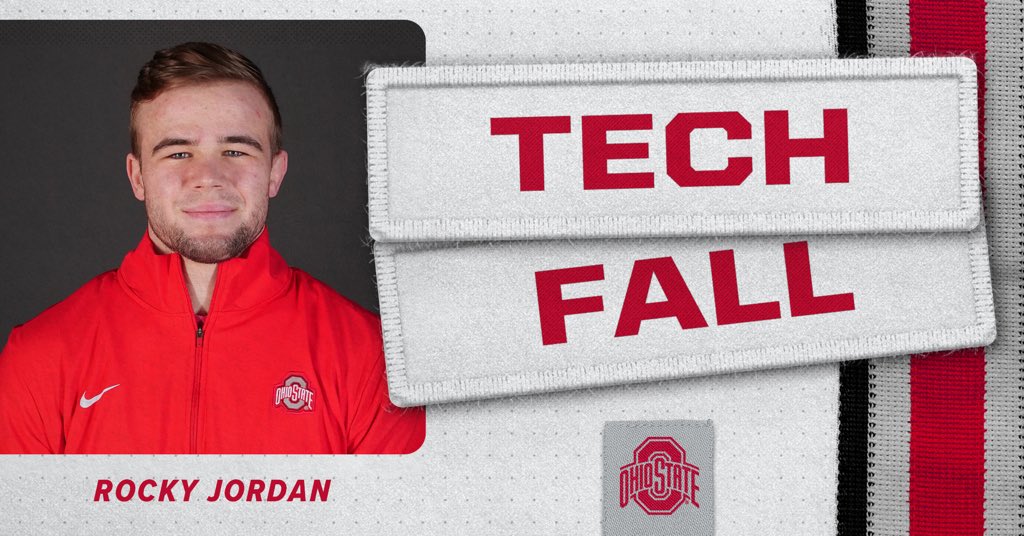 wrestlingbucks's tweet photo. 184 | ROCKKKYYY🪨

Rocky Jordan secures an early 16-0 technical fall over Small of Hofstra and advances through consolations. 

#GoBuckeyes https://t.co/gtKy67LzZG