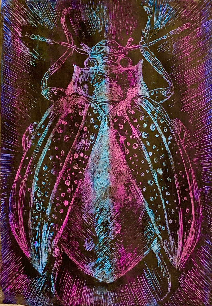 LouiseClazey's tweet photo. A few people have asked again for the link to this oil pastel sgraffito video demo that I made for our Y7 as part of their insect project. Obviously you can change the subject matter to suit different projects🙂
https://t.co/LXLJz1srL3 https://t.co/dOyZl4FOi9