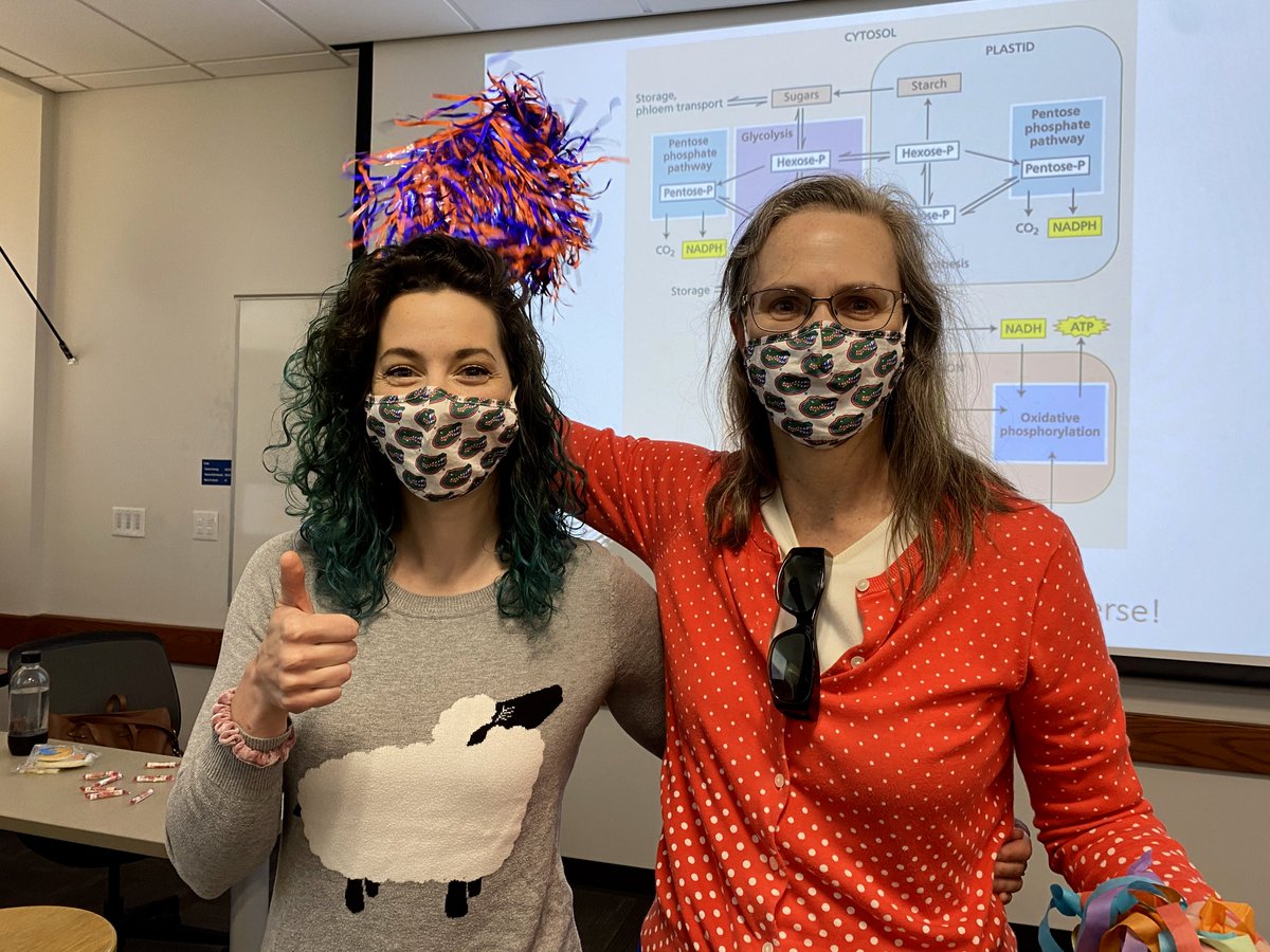 UFCALS's tweet photo. For CALS Teacher and Advisor Appreciation Week, students nominated their teachers for a surprise class visit on Zoom or in person. @UFCALSDean joined @AGR_UF and @UFSigmaAlpha to bring a 5 minute party to class and show our appreciation for our teachers and advisors. #ThankYou!🎉 https://t.co/X4vmRnO8Ey
