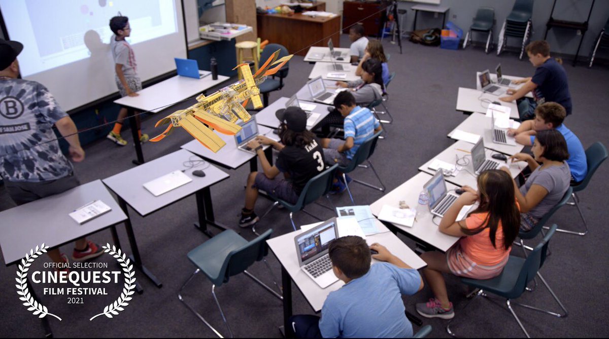 Astro_Cady's tweet image. So excited the beautiful doc @ZeroGravitydoc is premiering this weekend @Cinequest! Such a pleasure to be involved in the film - I’m in it too! Wonderful showcasing students coding satellites aboard the #ISS. Watch online March 20-30 Tickets: bit.ly/3qwM010 @Zerorobotics