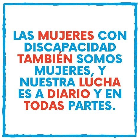 crisdb18's tweet photo. Women with disabilities are women, too.
#GenerationEquality
#GenerationInclusion
#FeminismNotAbleism
#FeministsWithDisabilities
Las mujeres con discapacidad también somos mujeres.
#GeneraciónIgualdad
#GeneraciónInclusión
#FeminismoNoCapacitismo
#FeministasConDiscapacidad
💜💜 https://t.co/MUR9V26wSn