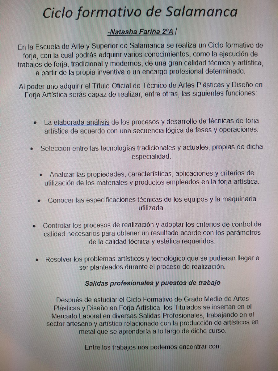 CUAV_2A_EAS's tweet photo. Natasha Fariña 2°A Recuperación 
1 Bachillerato
Guión Literario https://t.co/2mDLdQeYwU