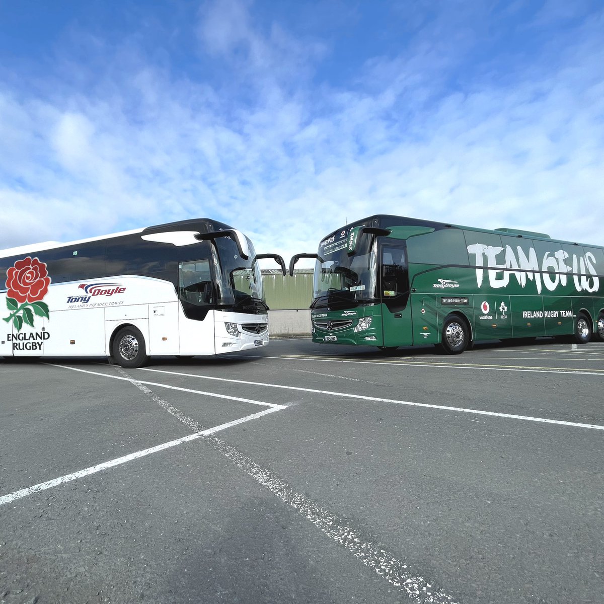TonyDoyleCoach's tweet photo. IREvENG, looks like we are guaranteed to be transporting the winning team! #IREvENG #GuinnessSixNations https://t.co/WItAI2EOcP