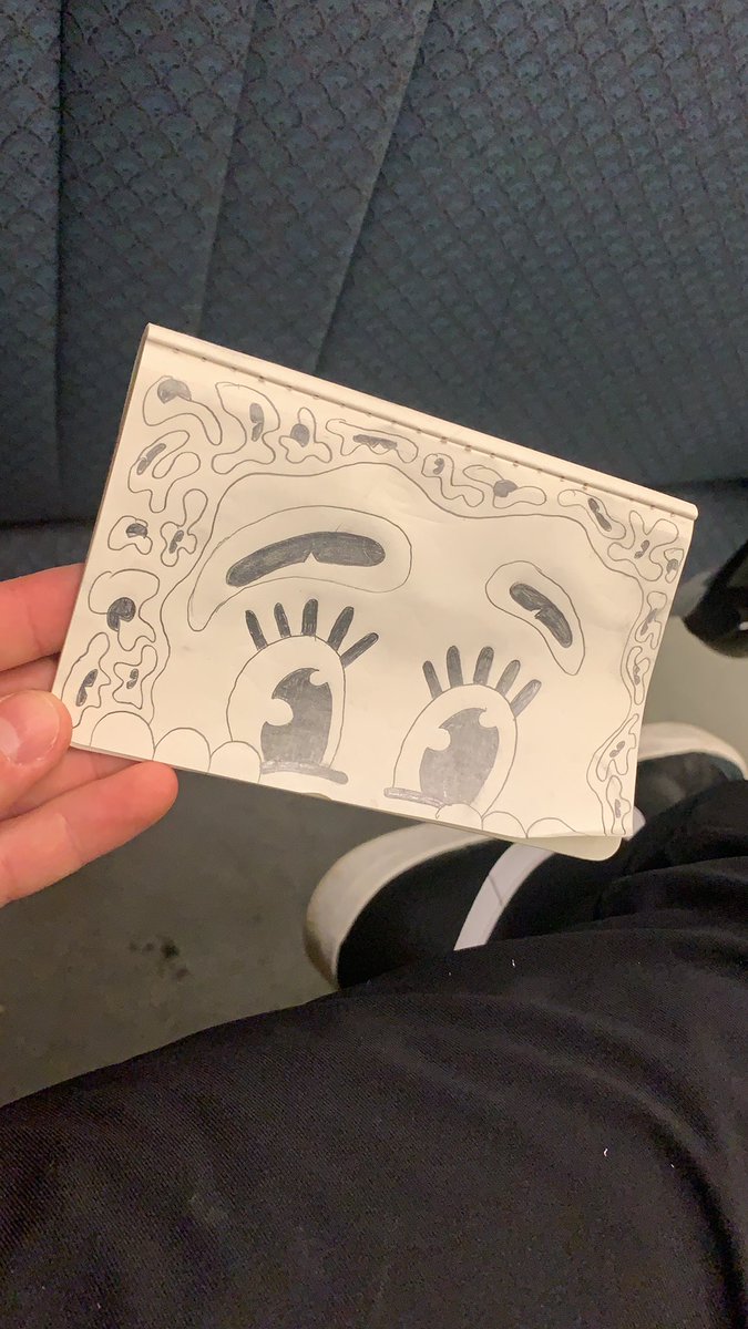 valozzity's tweet photo. She kinda cute doe #traindoodle #nyc #art #travelart #drawing #fieldnotes https://t.co/zfLI3vOvln
