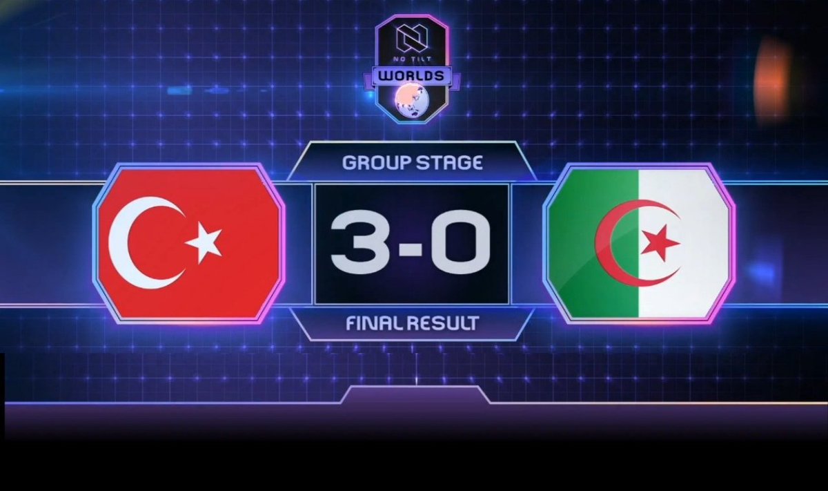 🇪🇸 | <a href="/TeamTurkeyCR/">Team Turkey</a> 🇹🇷 marca un increíble 3 - 0 contra <a href="/TeamALGERIA1/">Team ALGERIA</a> 🇩🇿
🇬🇧 | <a href="/TeamTurkeyCR/">Team Turkey</a> 🇹🇷 gets an amazing 3 - 0 against <a href="/TeamALGERIA1/">Team ALGERIA</a> 🇩🇿

GGWP!

#NTWorlds