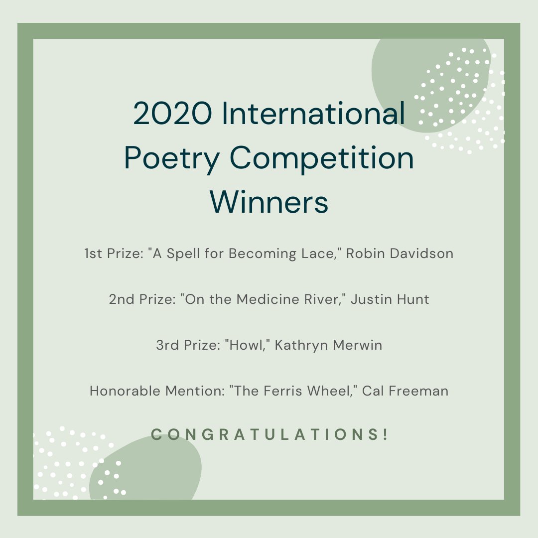 River Styx (@riverstyxmag) on Twitter photo Thank you, <a href="/artichokeheart/">Lee Horikoshi Roripaugh</a> for being 2020's contest judge! Congratulations to all of our winners. They will be featured in River Styx issue 105. Thank you, <a href="/artichokeheart/">Lee Horikoshi Roripaugh</a> for being 2020's contest judge! Congratulations to all of our winners. They will be featured in River Styx issue 105.