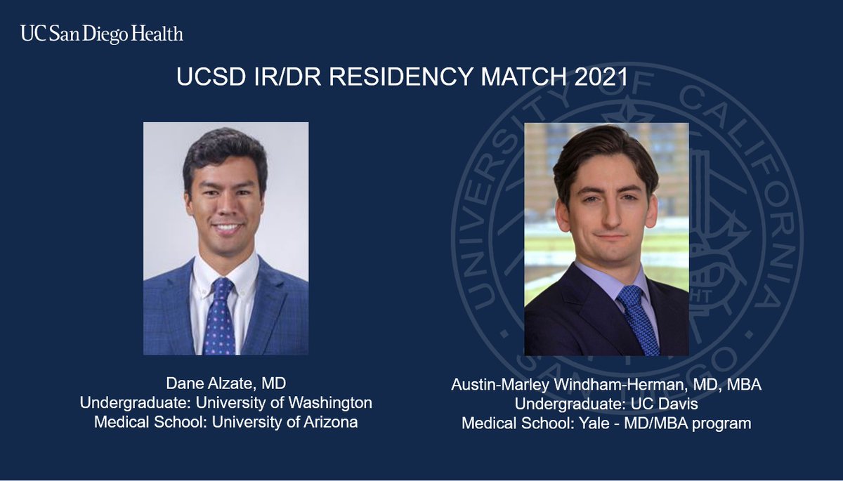 Happy Match Day to all medical students, with a heartfelt congratulations and a warm welcome to our newly matched IR/DR residents! So excited to have you joining us!

#MatchDay2021 #iradres @Marley_WH 🥳👏
