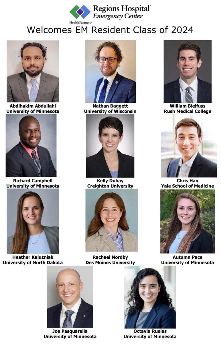 🚨🚨Announcing the Regions Emergency Medicine Class of 2024 🚨🚨#MatchDay2021