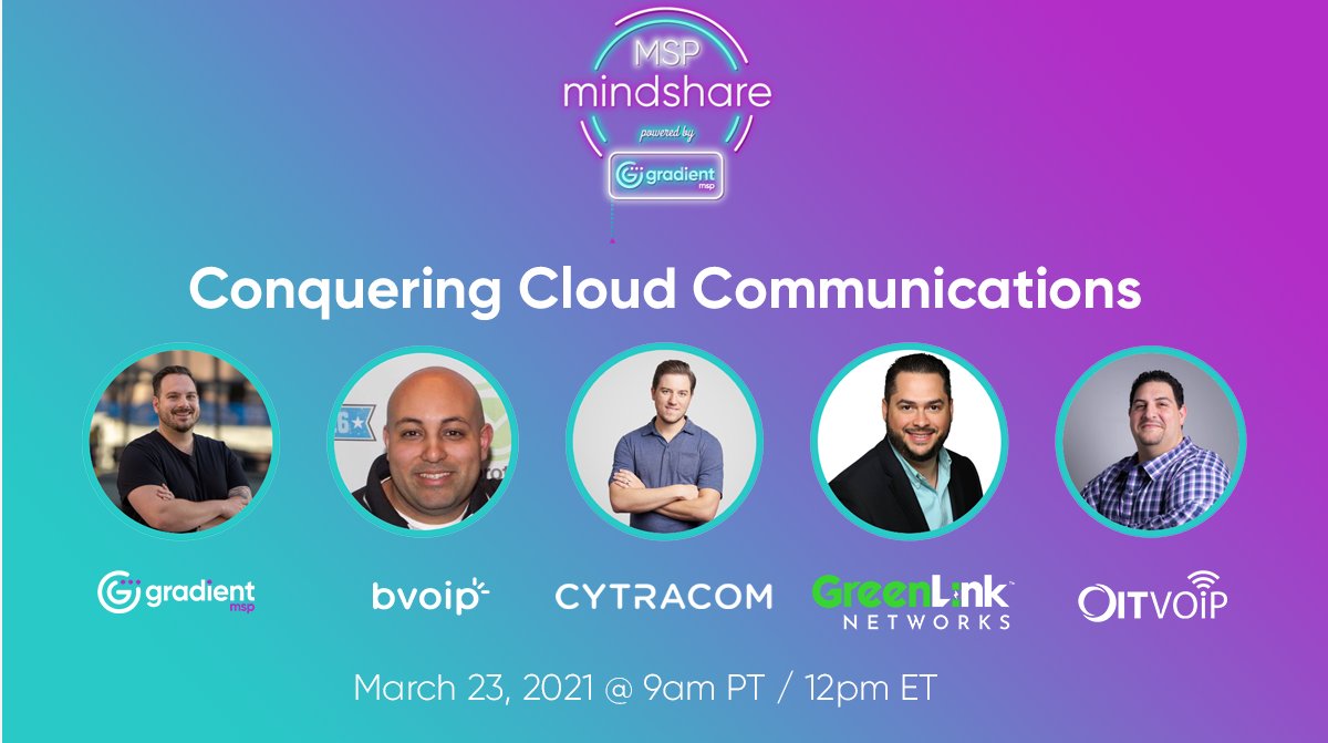 getgreenlink's tweet photo. Join #GreenLink and other VoIP industry leaders on March 23rd as we discuss “How to build a booming practice around cloud communications” hosted by CEO Colin Knox!
Don't miss out: https://t.co/U2pUh1Up7E
#greenlinknetworks #VoIP #MSP #mindshare https://t.co/6cwup3yT00