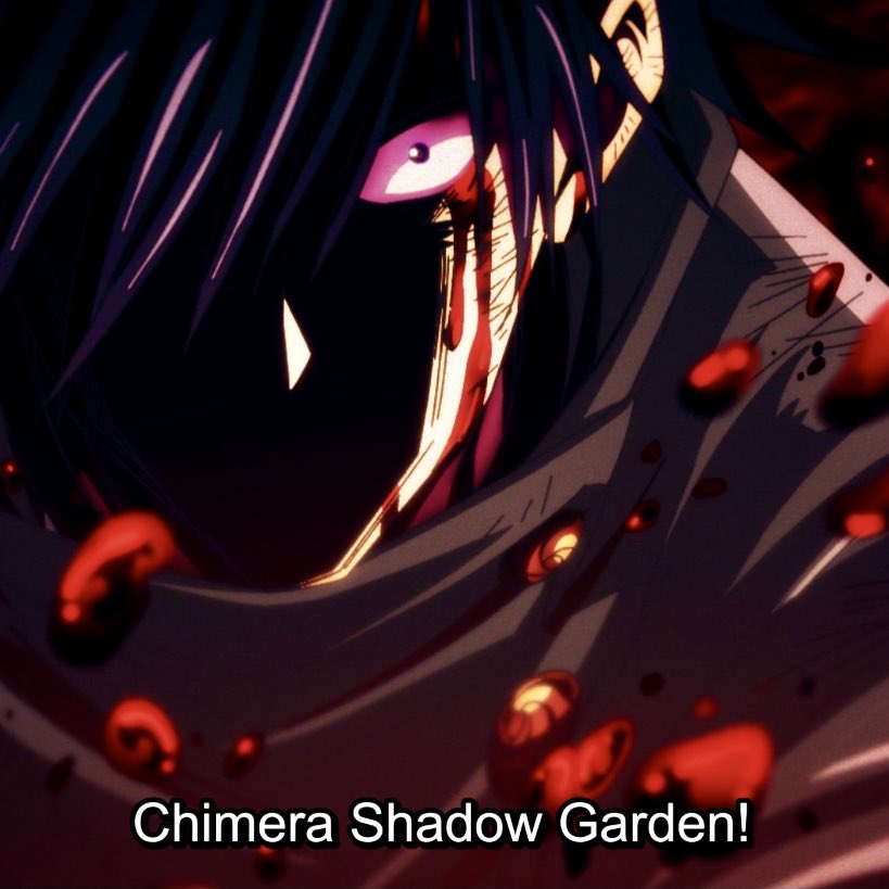 riyalise's tweet photo. im still going insane over megumi’s chimera shadow garden jjk nation what a time to be alive https://t.co/2SxFZmKTcV