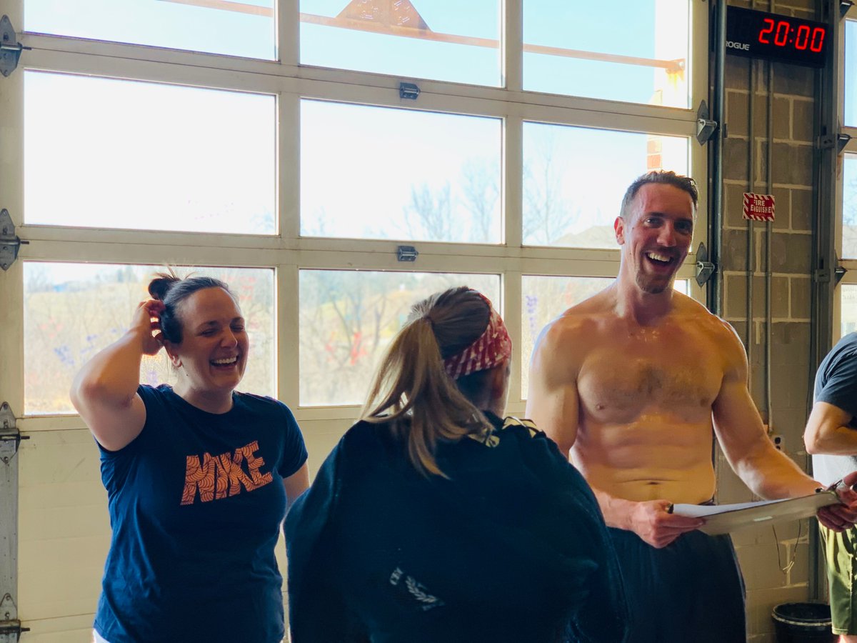 “We sometimes lose sight of the fact that the mind, brain, and body all influence one another....
When you say you feel less stressed out after you go for a swim, or even a fast walk, you are.”
John J. Ratey 

Post-WOD smiles are the best! 
~Coach Stephy 👋🏻🥰