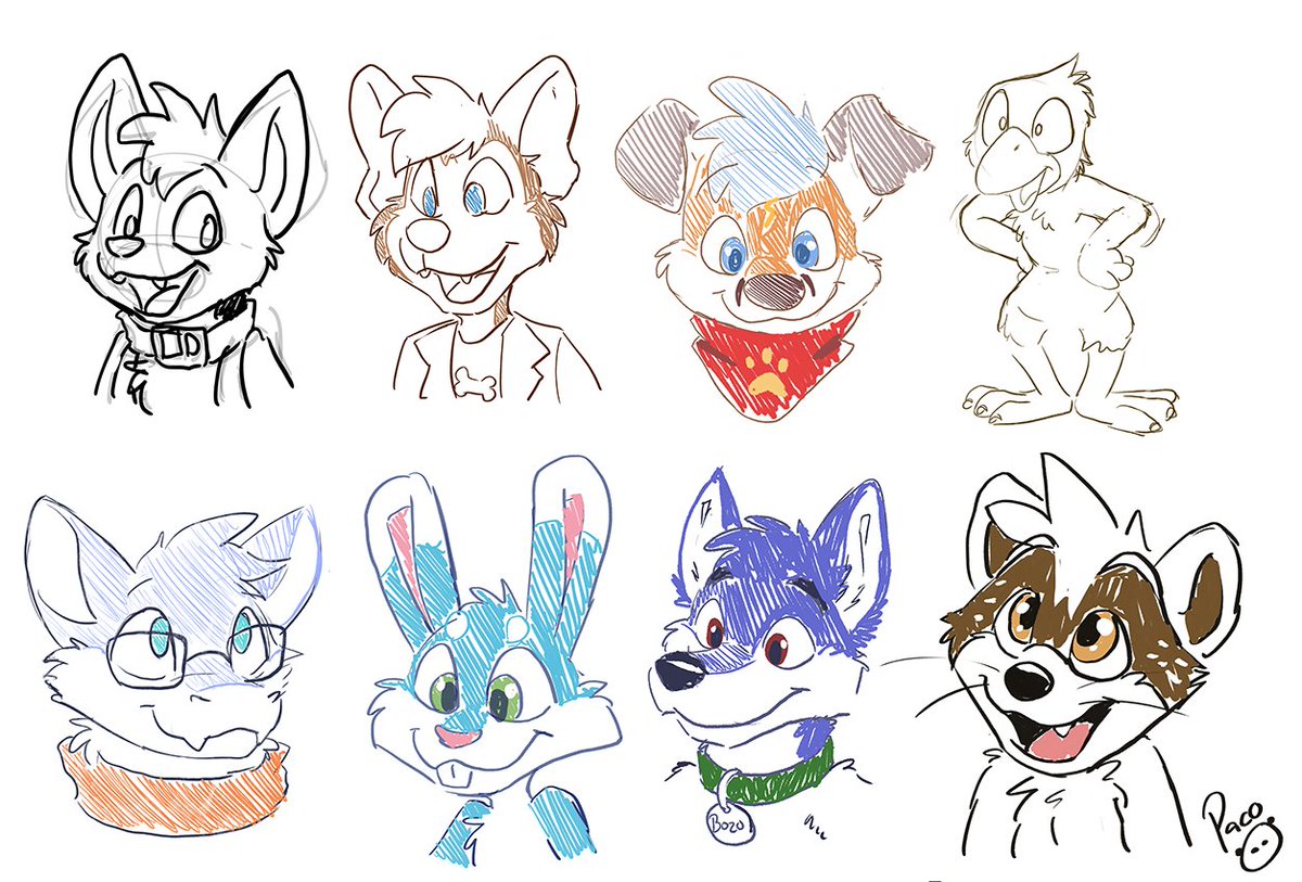 Yesterday was the stream for charity, I took 10 "sketches with color" and 8 "super quick silly doodles". We collected $696usd for the "Odsherred Zoo Rescue" during the event!! (You can still donate at the <a href="/NordicFuzzCon/">NordicFuzzCon</a> webpage)

So total were 18 drawings in 10 hours of stream.