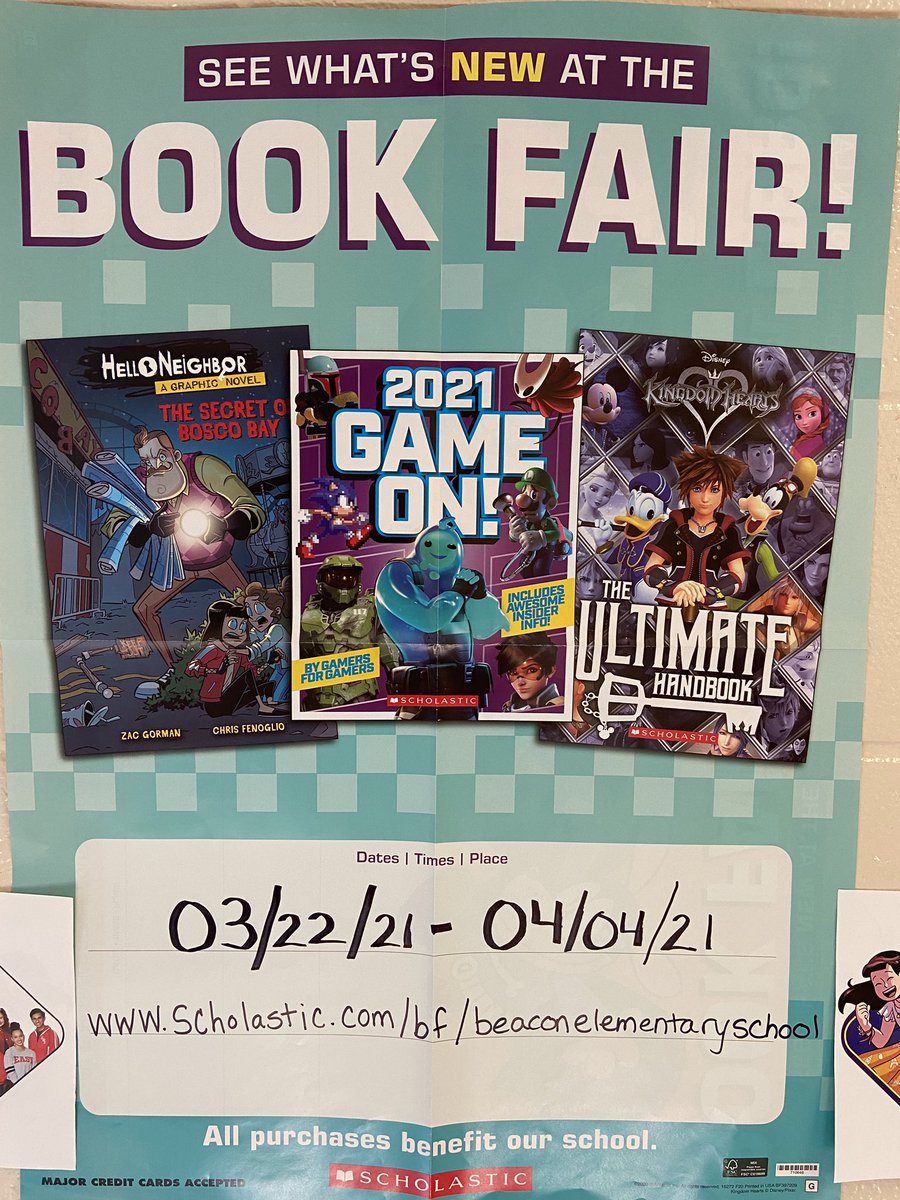 The <a href="/BeaconBobcats/">Beacon Elementary</a> Book Fair begins on Monday!  bookfairs.scholastic.com/bookfairs/cpto… #BCNHappy