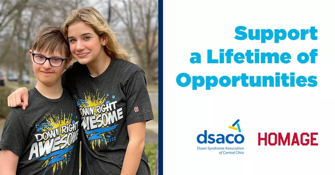 Roan &amp; Lola's friendship inspired Lola and Homage 's latest tee fundraiser!   Process go to DSACO with every shirt sold but more importantly bring awareness that people with Down syndrome are DOWN RIGHT AWESOME!

You can purchase your shirt here:
homa.ge/38OUpH7