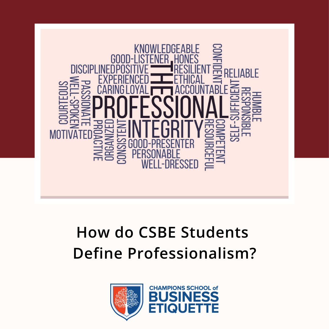 Etiquette_Class's tweet image. This word cloud - taken directly from a recent Success through #BusinessEtiquette class - shows the values students say they find desirable in people they'd want to work with. Which of these words describe YOU? 

ChampionsBusinessEtiquette.com