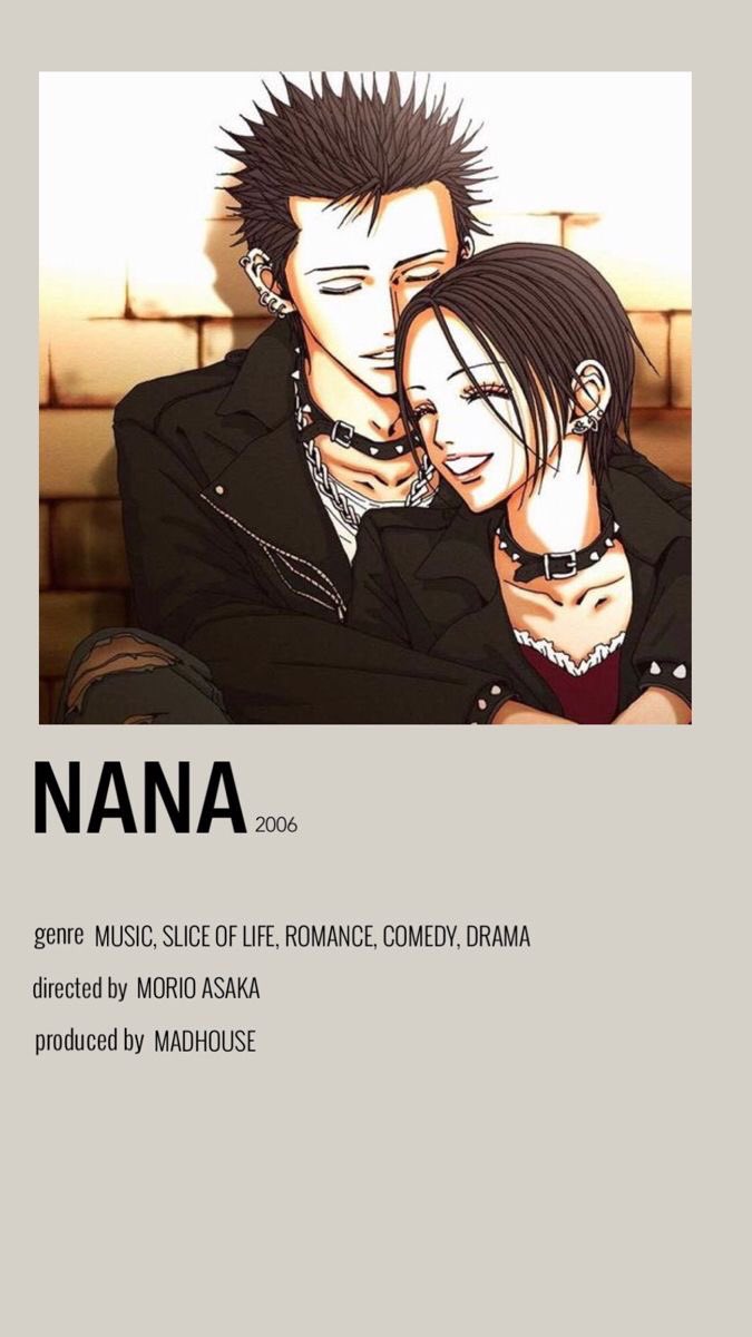Nana Poster by Cindy  Japanese animated movies Japanese animation  Minimalist poster