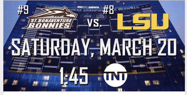 Go Bonas! #AlwaysaBonnie @DanHoranOFM <a href="/StBonaventure/">St. Bonaventure U</a>