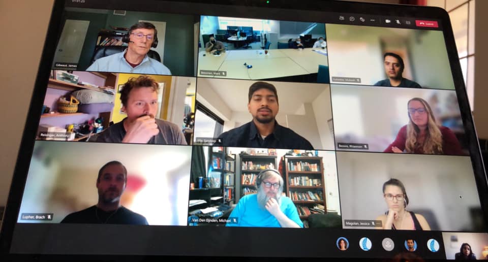 Happy Friday! #GRIIDC and Dr. Jim Gibeaut’s Coastal and Marine Geospatial Lab <a href="/hri_cmgl/">Coastal and Marine Geospatial Lab</a> at <a href="/HarteResearch/">Harte Research Institute</a>  held our biweekly coffee chat this morning with a topic starter by Frank Fonseca. Good to see everyone!