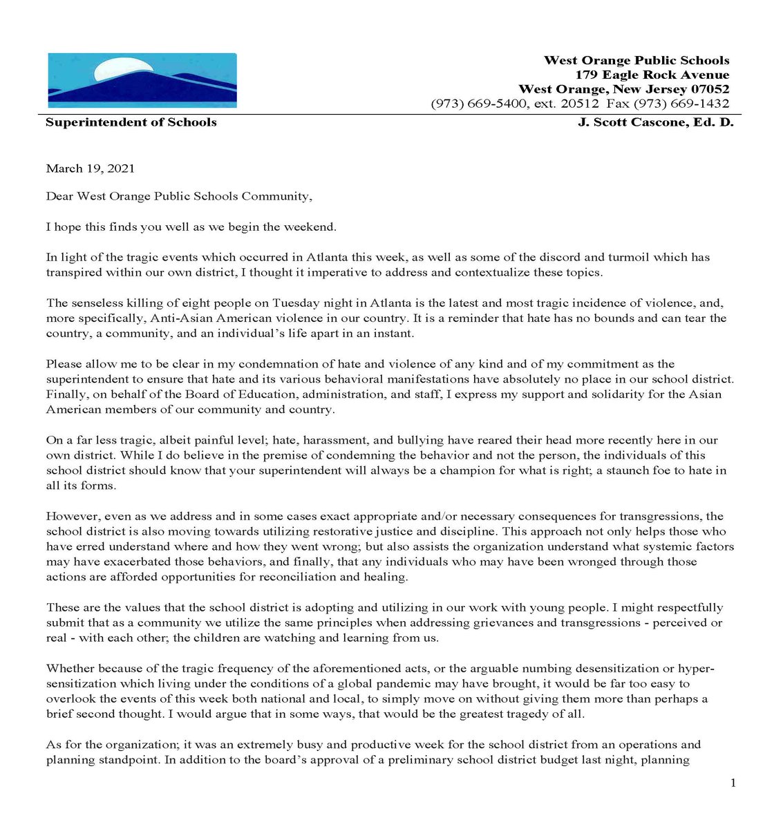 woschools's tweet photo. 📣 Important message from Superintendent Dr. Cascone re: Community Support. Click below for full message.

Click here: https://t.co/R2PPBJfnHE https://t.co/MLfKtBIByq