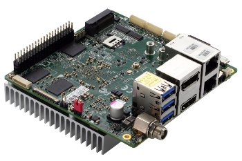 Aaeon's UP Squared Pro SBC is based on Intel’s Apollo Lake SoCs, along with up to 8GB RAM and 64GB eMMC. I/O includes 2x GbE, 5x USB, multimode display, SATA3, 3x M.2 slots, and 40-pin GPIO. A heat-sinked AI Core expansion module is available as an option. hackerboards.com/boards/up-squa…