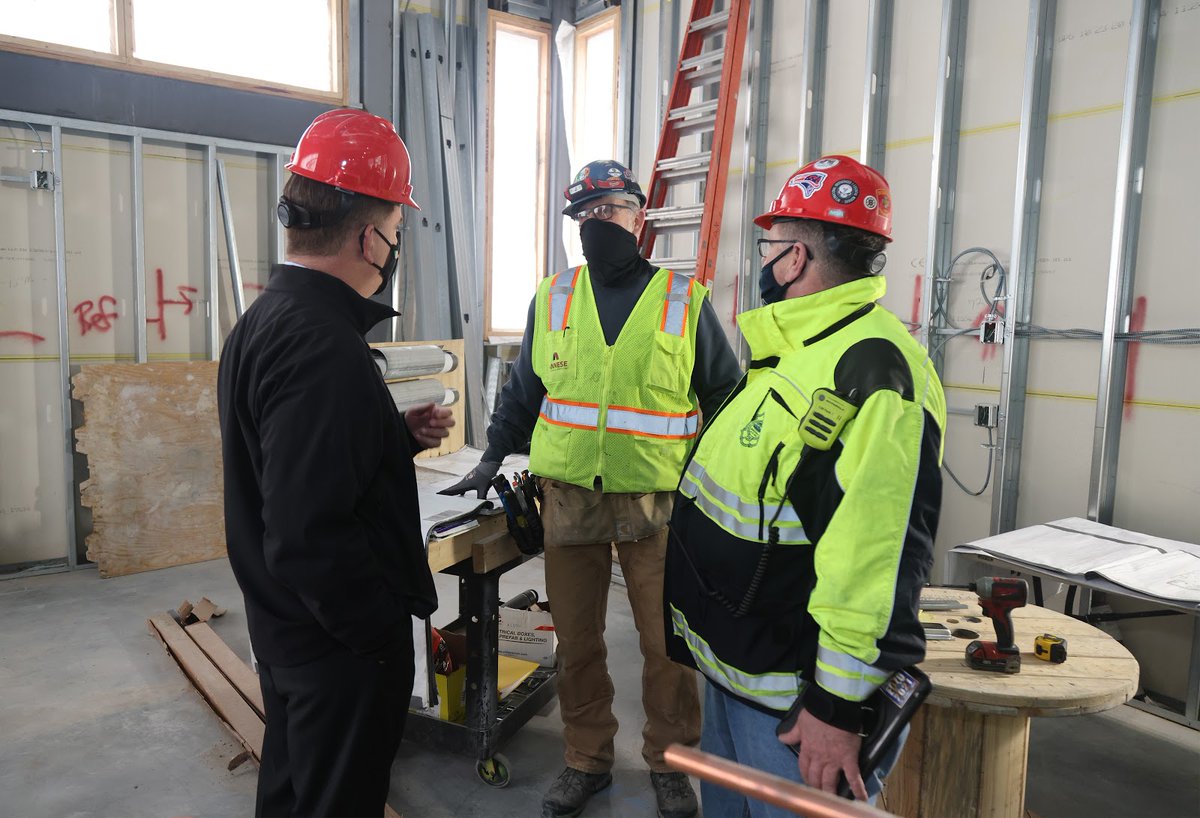 The construction of Engine 42, Rescue 2, District 9 Firehouse is a $23.5 million investment in the @CityOfBoston's community and emergency services. Yesterday, I visited the construction site to learn about the progress of the first new firehouse built in 30 years. @BostonFire