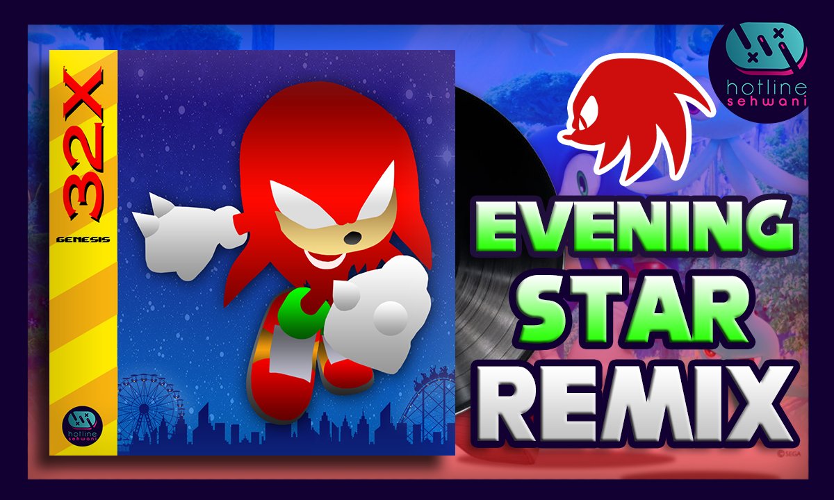 NEW CHAOTIX #REMIX🎡⭐ Evening Star from Knuckles Chaotix! #Synthwave #80sRemix Listen here: ow.ly/iw6J50E1lxj #Knuckles #HotlineSehwani

Special Thanks to @TheBigGuap @shadowbane2009 @Dg8Lycan @socks45and6 @Fadastudio25 & Art by @SockHead