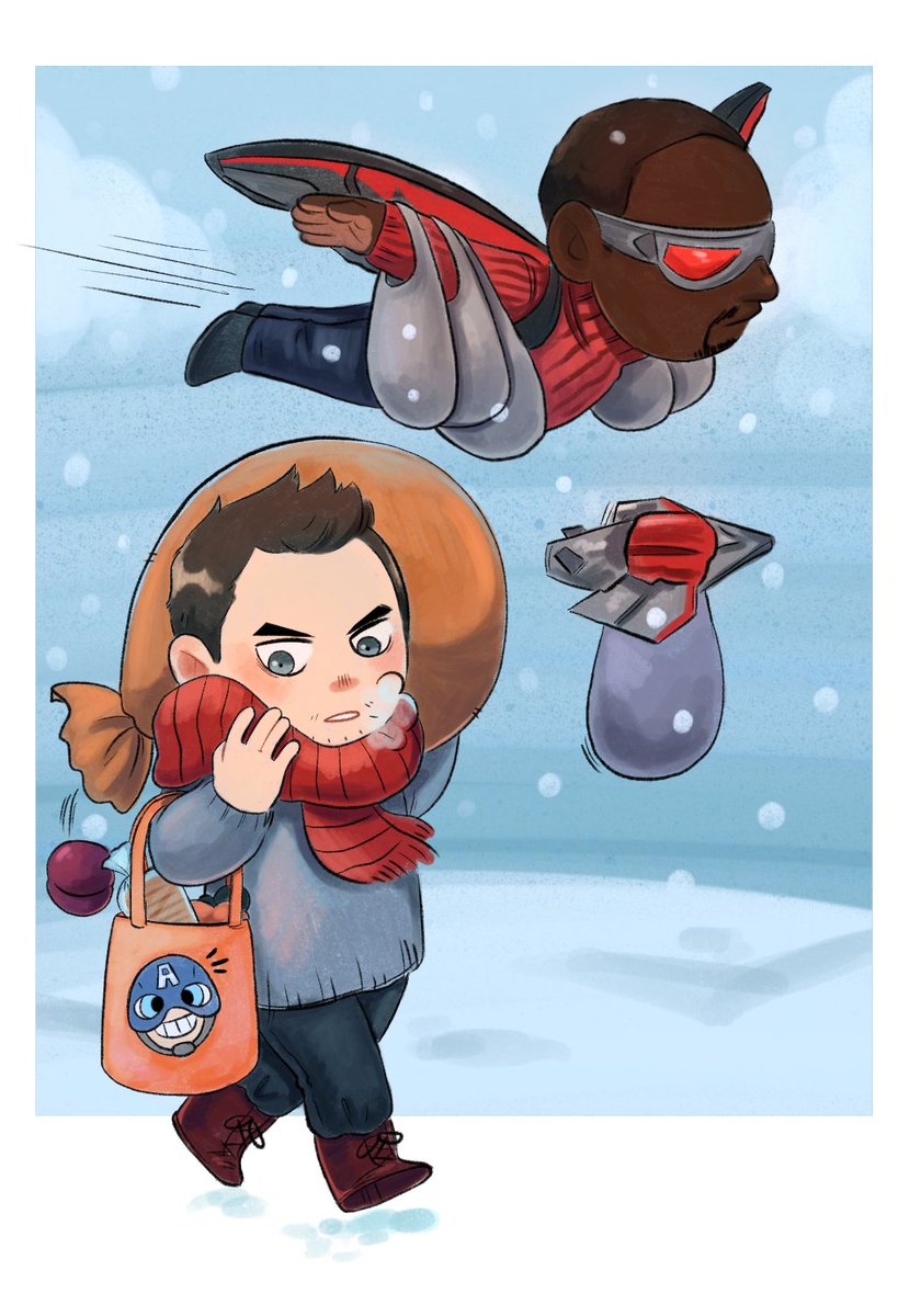SaintLitchi's tweet photo. Grocery Run
#BuckyBarnes #SamWilson #TheFalconAndTheWinterSoldier #fanart #marvel #procreate #digitalart #chibi https://t.co/Fjf6HgGxci
