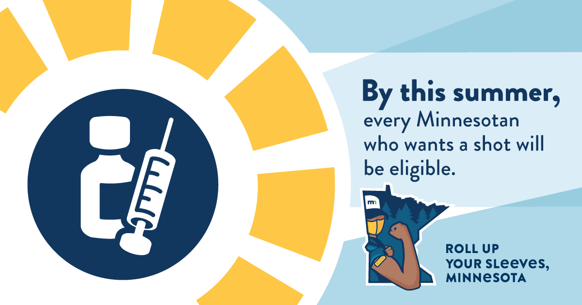 veawmn's tweet photo. COVID-19 vaccinations are becoming available to more and more Minnesota residents. Stay up to date with rollout and availability information, and answers to common questions and concerns, here: https://t.co/WvMDJWvzRv 

#covid19 #vaccine #mnvaxconnector https://t.co/kI6JRAUMDH