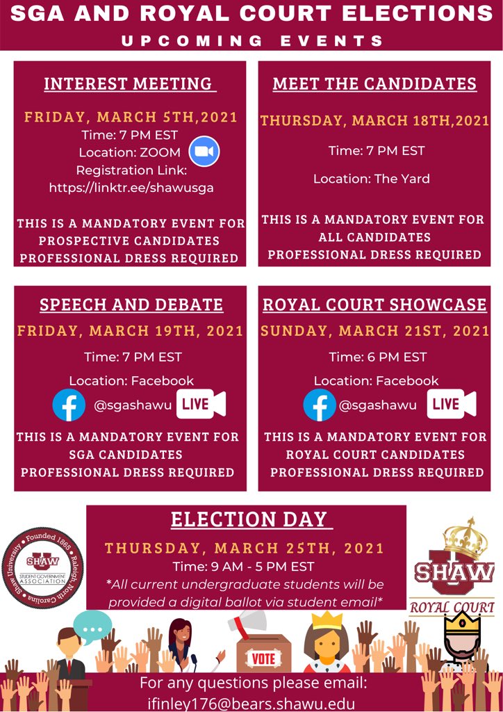 ShawuSGA's tweet photo. Hey Bears ! Come out and watch the candidate speech and debate tonight at 7pm ! Link in our bio ✨ https://t.co/YzHI8ZUNcP