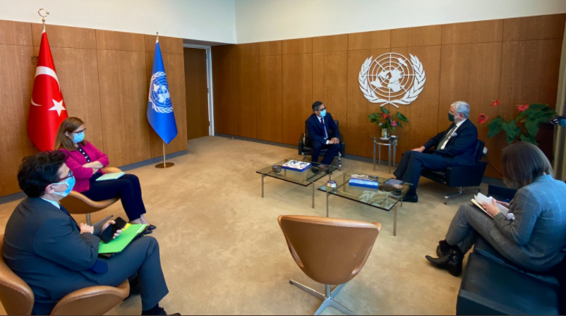 UN_PGA's tweet photo. Upon his request, I had a meeting today with Ambassador Kyaw Moe Tun, Permanent Representative of #Myanmar. https://t.co/7QonW8sv9G