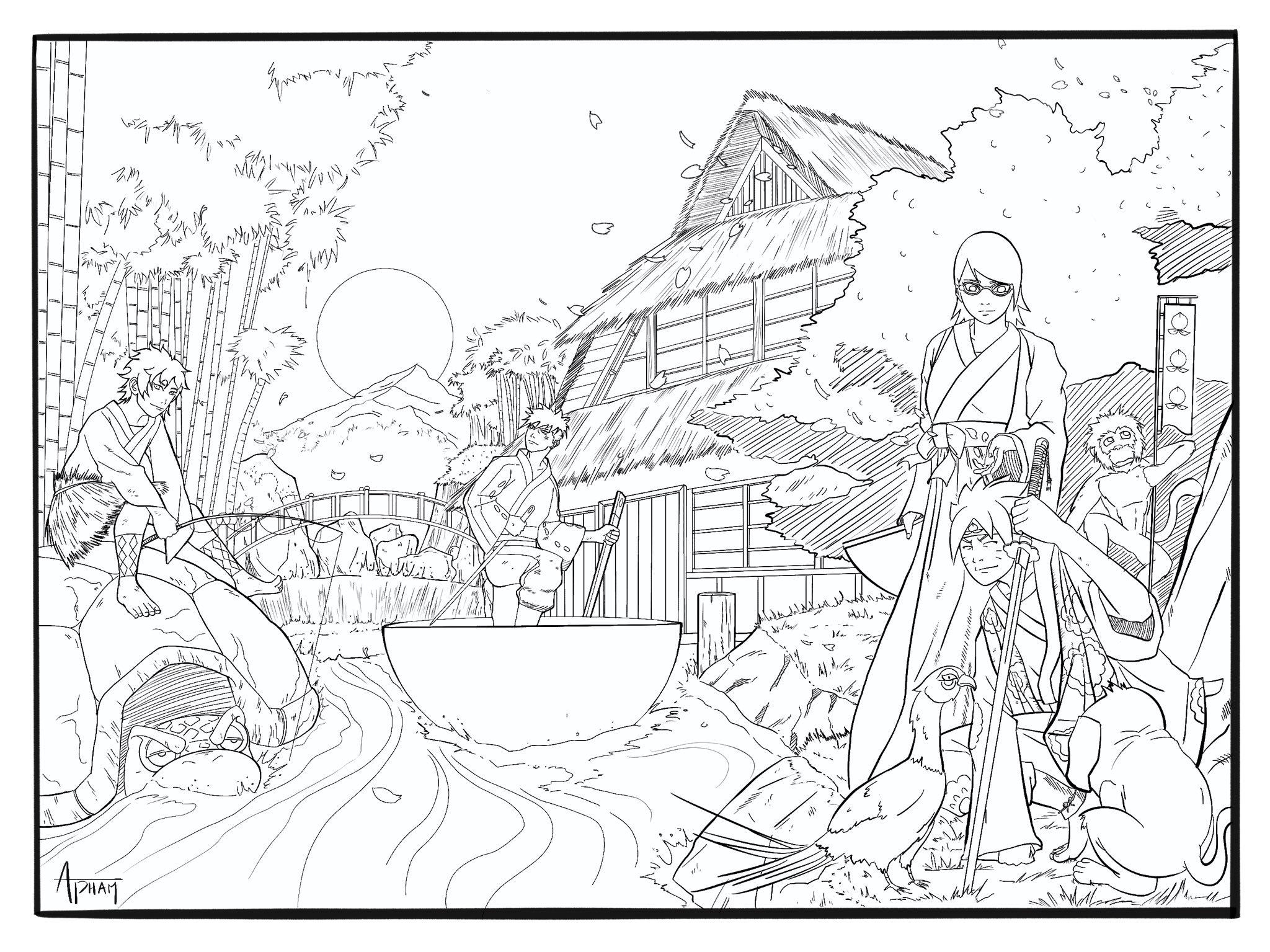 amazing boruto Coloring Page - Anime Coloring Pages