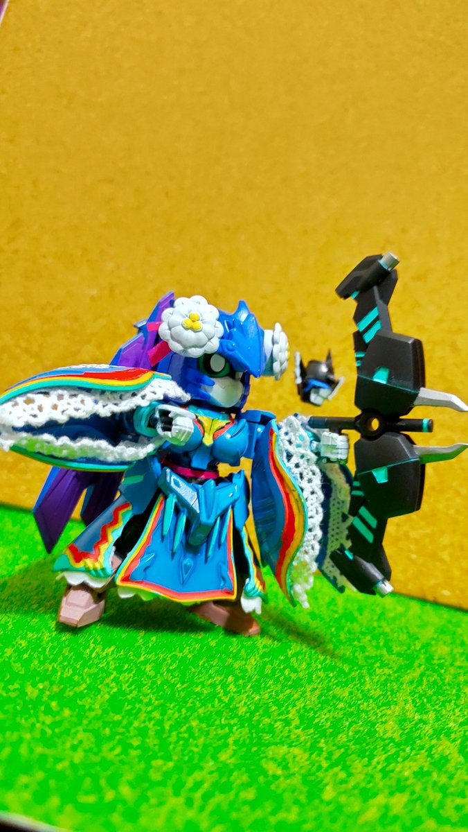 Gau 大喬ガンダムアルテミーを素体に白猫プロジェクトのトワ作ってみました 武器は餅じゃなくてギガスルプス風の弓にしました つづく 白猫プロジェクト ガンプラはどんな自由な発想で作ってもいいんだ